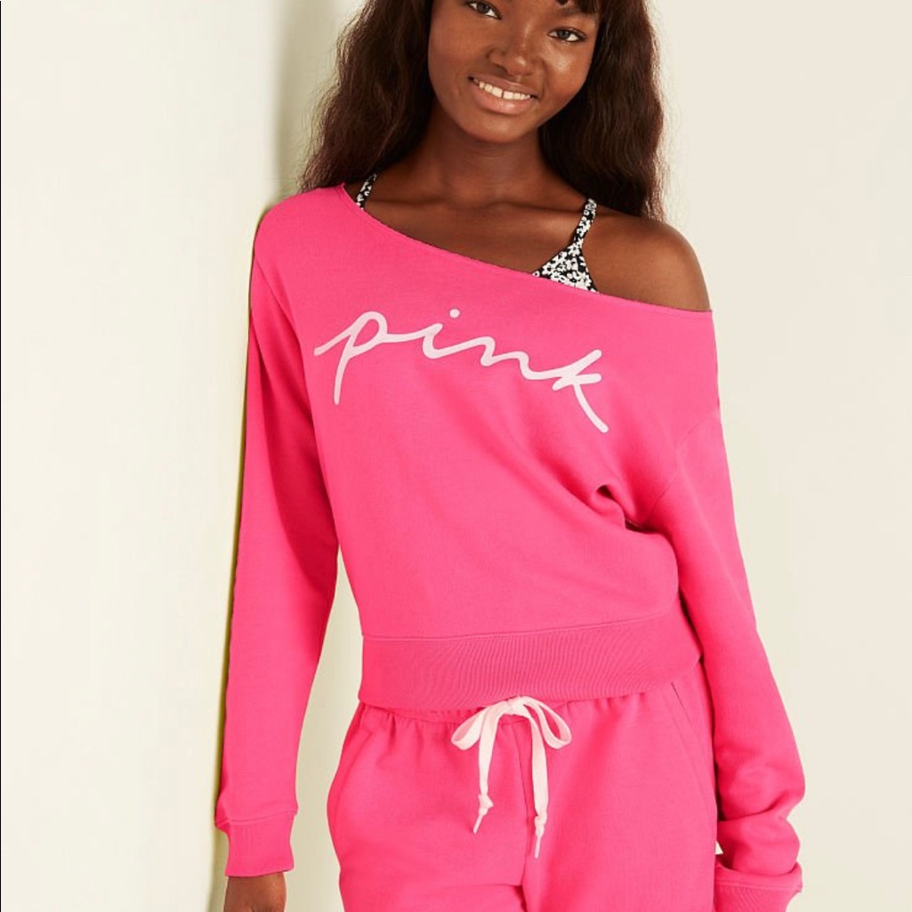 Vs Pink Comfy Fleece Only, New In Package